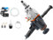 Hanchen Core Machine 200mm Concrete Machine 4300W Wet Handheld Electric Core Drill with Water Pump 220V for Concrete Cement Wall Red Brick (Without Drill)