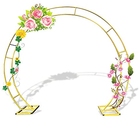 HXFAFA Marco Redondo Arco Jardin, Resistente a la Corrosión Fácil de Montar Decorativo Ligero, Arco de Boda, para pabellón pérgola Archway Decoración