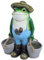 Décoration de jardin Grenouilles, statue de jardin pour patio, jardin, décoration intérieure et extérieure et cadeau de pendaison de crémaillère