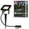 Paulmann 94574 Plug & Shine LED Außenleuchte Gartenstrahler Fluter IP65 Warmweiß incl. 1x6,8 Watt Schwarz Aluminium Spot 3000 K