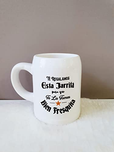 SUPER STICKER Jarra cerveza de cerámica personalizada (Personaliada)