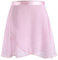 Ballettrock Wickelrock Tanz Rock Chiffon Tanzrock Verstellbarer Taille Krawatte für Mädchen und Damen (Rosa, L)