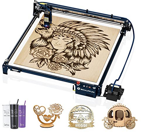 SCULPFUN S30 Ultra 11W Laser Graviermaschine, 600x600mm Große Gravierbereich Laser Cutter, Automatische Luftunterstützung, 0.005mm Hochpräzises Gravieren Schneiden