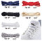 anshuke 6 pares de cordones elásticos sin lazo, cordones universales para niños y adultos, Cordones Elásticos Sin Nudo con Hebilla Metal, para Zapatillas de Deporte (6 colores)