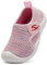 Meik Mangni Bambini Pantofole da Casa Antiscivolo Ragazzi Scarpe Primi Passi Ragazze Scarpe da Sportivi Scarpe Interne a Maglia Rosa 27 EU