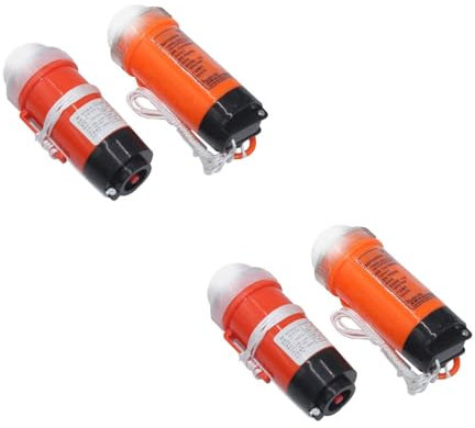 Lampe d'urgence stroboscopique – 2/4 pièces – Lumière d'urgence clignotante à piles pour gilet de sauvetage à clipser | Lumière d'urgence LED Waterprof pour gilet de sauvetage
