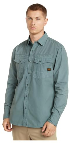 G-Star Herren Dakota Slim Hemd, Grau (Bolt Grey gd D25223-D385-H044), XS