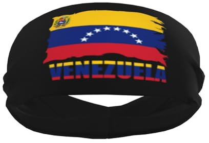 Diademas deportivas con la bandera de Venezuela para hombres y mujeres, diadema de entrenamiento que absorbe la humedad, banda para el sudor para correr, ciclismo, fútbol, yoga