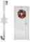 Wreath Hanger for Front Door,Christmas Wreath Hanger, Door Wreath Hanger Over The Door 38 cm Metal Silver Hanging Hooks for Christmas Party Decor Home Office Wall Wreaths Decor