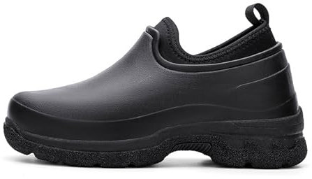 Kraftpaid Zapatos Cocina Hombre,Zapatos de Servicio de Comida,Zapatillas de Cocina,Zapatos de Cocinero de Cocina,Zuecos Cocina Antideslizantes,Impermeables,a Prueba de Aceite,Fácil de Limpiar.