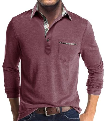 Herren-Langarm T-Shirt Tops Mens Gemustertes Langarm T-Shirt Tops Mens Herren Mit Print Herren Herbst Winter Warm Einfarbig Langarm T-Shirt Tops Mens Basic Geeignet Für Treffen Mit Freunden