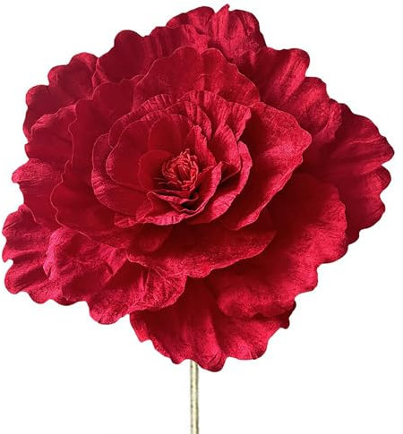RXMORI Roses Géantes Artificielles en Velours de Pivoine - Décoration de Roses Artificielles pour Mariage, Anniversaire, Fête de Noël, Banquet, Toile de Fond, Vitrine,
