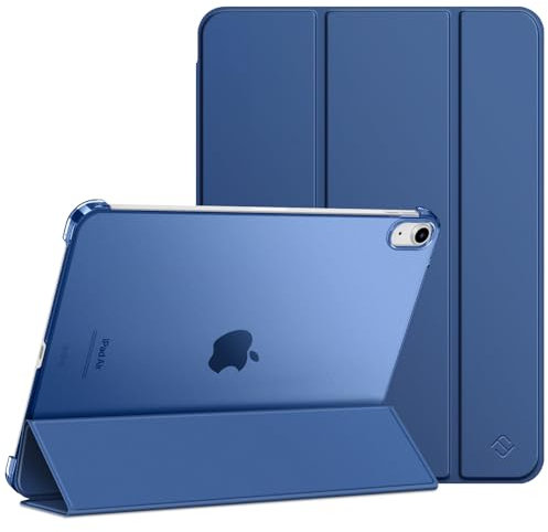 FINTIE Custodia per iPad Air 11 Pollici M3/M2 (2025/2024), iPad Air 5a/4a Gen 10,9 (2022/2020) - Sottile Leggero Opaca Trasparente Posteriore Cover con Auto Sveglia/Sonno, Navy