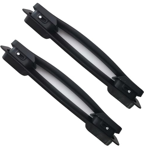 NICEIN 2 Stück Koffergriff Ersatz, Schwarz Koffergriff, Tragegriff für Ersatzteile und Reparaturen, Koffergriff Ersatz 23 × 3.5 × 2.7 cm