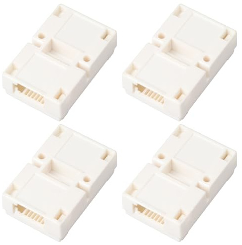 Create idea 4x BT Telefonverlängerung Buchse BT-Stecker-BT Stecker RJ11 für 4/6 Drähte Telefonleitung Verlängerung