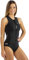 CRESSI Termico Lady Swimsuit 2 mm - Damen Schwimmanzug Ärmellos, aus Stark Dehnbarem 2mm Ultraspan Double Lined Neoprene, Schwarz/Logo RosaL/4