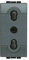 BTicino SL4180F Presa 2P+T 10/16A bipasso Serie Living International, Antracite