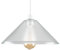 MiniSun | Retro Style Clear Glass Tapered Ceiling Light Shade | Pendant Lights, Home Décor & Improvement Essential | 300cm Shade Width