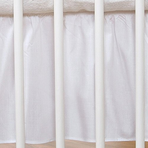 Cache sommier Blanc pour lit bébé 140 x 70 cm - Fabrication européenne