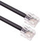 Keple 15m RJ11 Cable ADSL Extension Lead Phone Cord Telephone Plug High Speed BT Internet Broadband Male to Male Router and Modem to RJ11 Phone Socket/Microfilter/Landline Wire (Black)