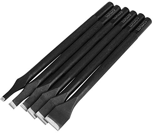 6PCS Metall Leder Punch Set Leder Straight Slot Punch DIY Handwerk Handwerkzeug mit 3 mm / 5 mm / 6 mm / 8 mm / 10 mm / 12 mm geradem Lochersatz