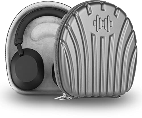 Geekria PRO Rugged Headphones Case Compatible with Sony WH-CH710N, WH-1000XM6, WH-1000XM5, WH-1000XM4, MDR-1AM2, Hard Shell, Durable, Multi-Layer Protection Travel Carrying Bag (Black)