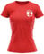 England Shirt Women - Womens England Flag Badge T Shirt - Football Country European Supporters 2020 Retro Tee Her - English Tournament 2021 Footy Soccer Top, M, Red