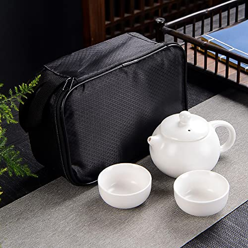 EZ XiShi The Beauty Chinese Tea Set (White 2 Cups)