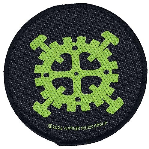 Type O Negative Gear Logo Unisex Patch schwarz/grün 100% Polyester Band-Merch, Bands