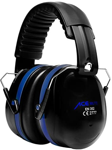 ACE - Casco con cancelación de ruido para el trabajo y el tiro deportivo en 352-1, color azul