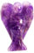 Ladeukoi Natürlicher Stein Wächter Engel Statue, Handgeschnitzt Heilung Kristall Tasche Figurines Dekoration 2 Zoll, Amethyst