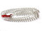 NAISHA Clear Crystal Mala Quartz 108 beads Sphatik Energy Neclace for Men Women, Spiritual Temple Gift (108+1 Beads) Healing Gemstone Jaap Mala 8 MM
