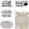 Estivaux Transparente Stempel mit Weihnachtsmann-Schlitten, für Kartenherstellung und Journaling, Happy New Year Wörter, Gummistempel, Weihnachtsbäume, Schneestempel für Scrapbooking, DIY-Karten,