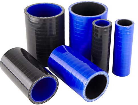 1 Stück | 10cm Silikon-Schlauch Verbinder ID-Ø 57mm blau 200°C | GROSSE AUSWAHL | Rohr-Kupplung Muffe Adapter Manschette Ladeluft LLK Kühler Turbo-Lader Silikon Schlauch Gummi Motor | PREMIUM