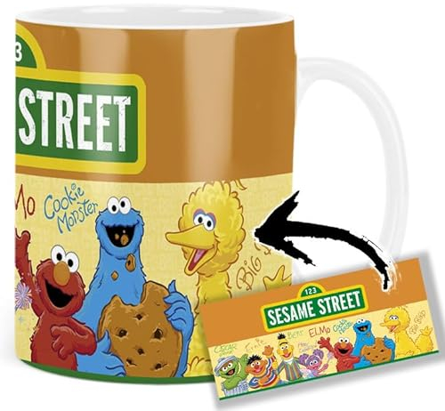 Sesame Street Elmo Cookie Monster Bert Ernie Tasse Keramikbecher Mug