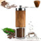 Moulin à café, Altamejor Moulin à Café Manuel avec Broyeur en Céramique, Moulin a Cafe Manuel, Broyeur Cafe Grain, Coffee Grinder Degré de Mouture Réglable (grain du bois)