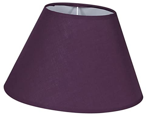 Housoutil Vintage Lampenschirm Stoff Lampenabdeckung Für Tischlampe Kleines Schlichtes Design in Purpur Langlebiger Eleganter Lampenschirm Für Wohn Esszimmerbeleuchtung