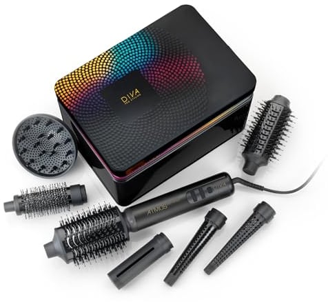 Diva Pro Styling Atmos Dry+Style – 7-in-1-Luftstyler und Haartrockner zum Trocknen, Stylen, Volumen, Locken und Wellen