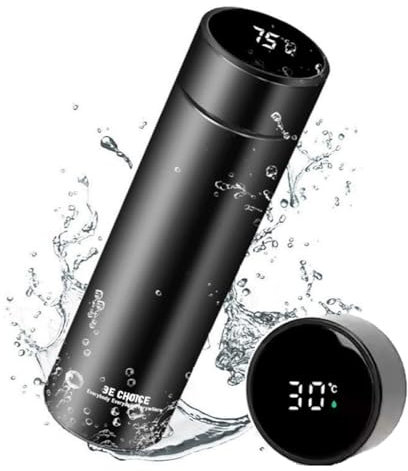 Flask Hot Drink Cold Smart Flask Temperature Display Battery Replacement Stainless Steel Baby Flask Boiled Water Thermo Flask Baby Bottle Insulated Flasks Termos Coffee Milk Tea Travel Flask Mug 500ml