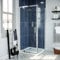 Nes Home 760 x 760mm Pivot Door Shower Enclosure & Side Panel Chrome