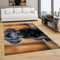 DLERFLOVR Haustiere Teppich Wohnzimmer - 160×230Cm rutschfest Kurzflor Schlafzimmer Teppich, Waschbar Hund Bettvorleger Teppiche Für Büro Bereich Dekor Kurzflor Teppich