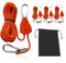 4 Stück Abspannseile mit Seilspanner, 4mm Verstellbarer Seil Ratsche, Reflektierend Abspannseile Seil mit Seilspanner, Reflektierende Abspannseile für Zelt Zeltplane Camping