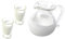Vaguelly 1 Jeu Mini Pot à Lait décoration de Mode lingettes Trois Pivot Gel Toys Pot de Lait Miniature Parure de Pot à Lait Mini Maison modèles de Pots à Lait Miniatures résine Blanche