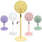 Knight 2in1 16 Pedestal Stand Fan & Desk Fan with Remote Control, Timer & 3 speed Setting | 9 Blades Turbo Wind | Round Base | Oscillation | Easy Assemble - No Tools | Lime Yellow