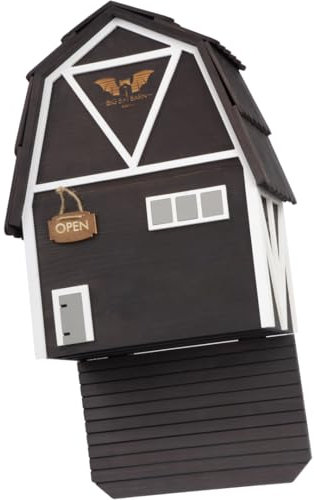Big Bat Barn Bat House for Outdoors - Der Komplette Fledermauskasten für den Außenbereich - Säubere deinen Garten von Mücken - Fledermauskasten ohne Lack innen