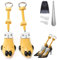 VIVEBEI Schuhspanner für Damen und Herren mit breiten Füßen, Schuhspanner Weite und Länge verstellbar 4-Wege-Stretch (S For Women Eu 34-40 (Yellow))
