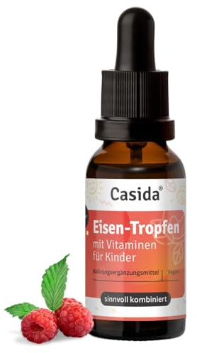 Casida Eisen Tropfen Kinder Vitamin C flüssig vegan zuckerfrei 20 ml