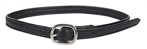HKM Reitsport Sporenriemen aus weichem Leder | Lederreitgurte mit Edelstahl-Schnallenverschluss | aus strapazierfähigem weichem Ledermaterial mit Nylonfüllung