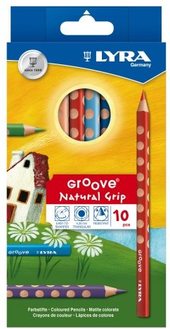 Buntstifte Lyra Groove, 10er Sortiment - Farbstifte