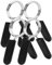 The Pure Blue 28mm/1.1” Spring Steel Weight Clips - 2 Pairs Metal Clamps for Barbells, Dumbbells, Bars. Weightlifting and Strength Training Essential. Gym Accessories and Fitness Equipment.